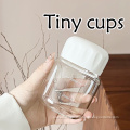 Glass Cups Transparent Mini Water Bottles Resistant Cold Travel Mug